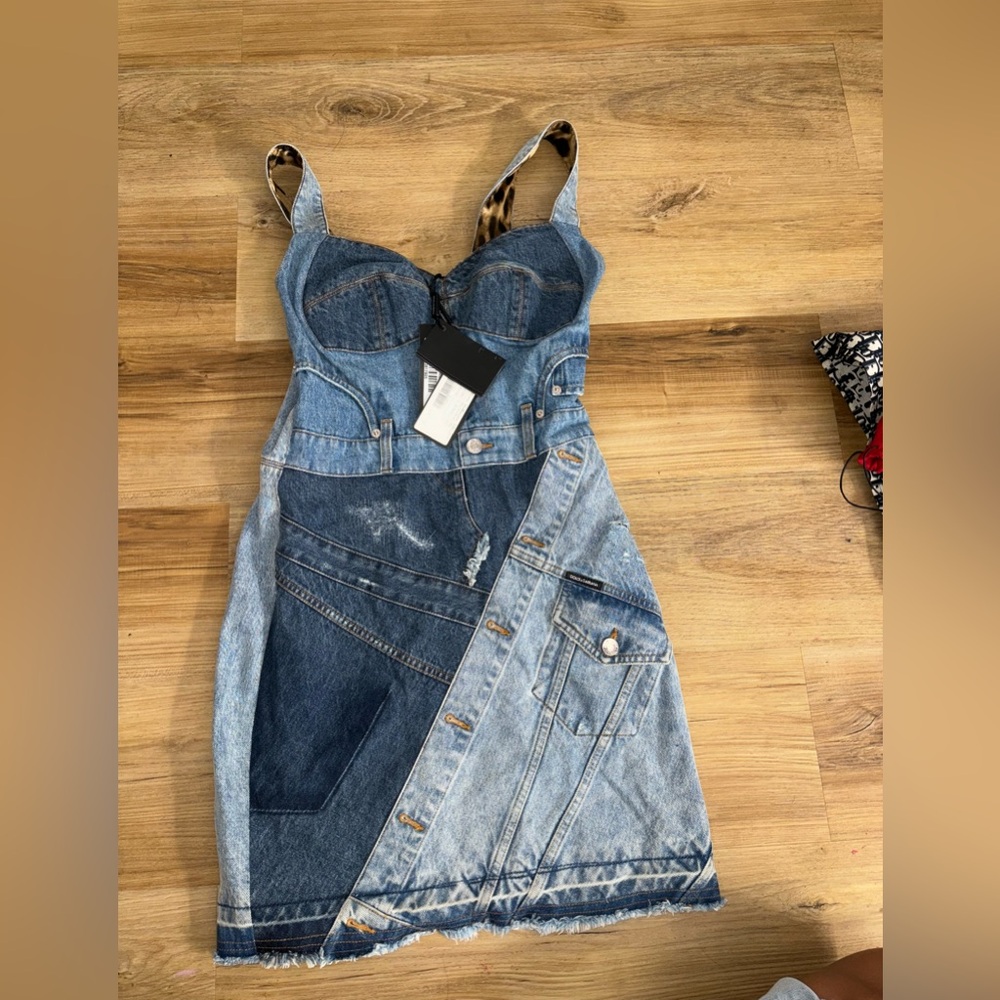 Brand new never worn dolce & gabbana denim dresss